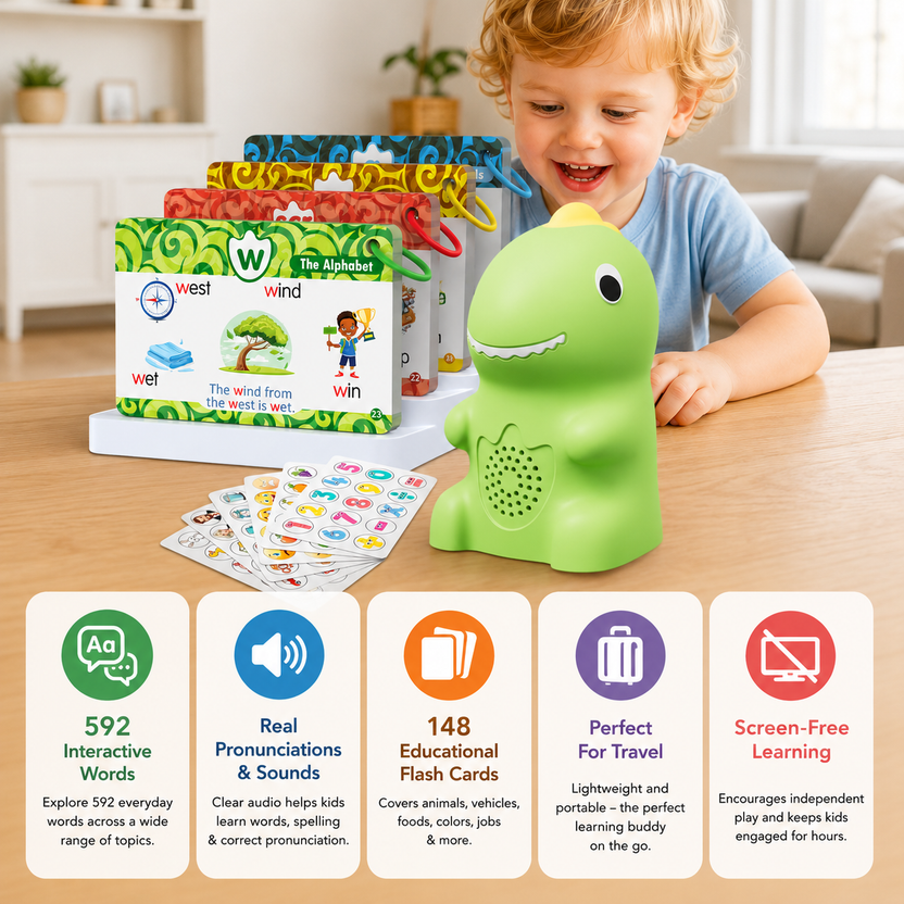 Learnosaur™ Dinosaur Talking Flash Cards